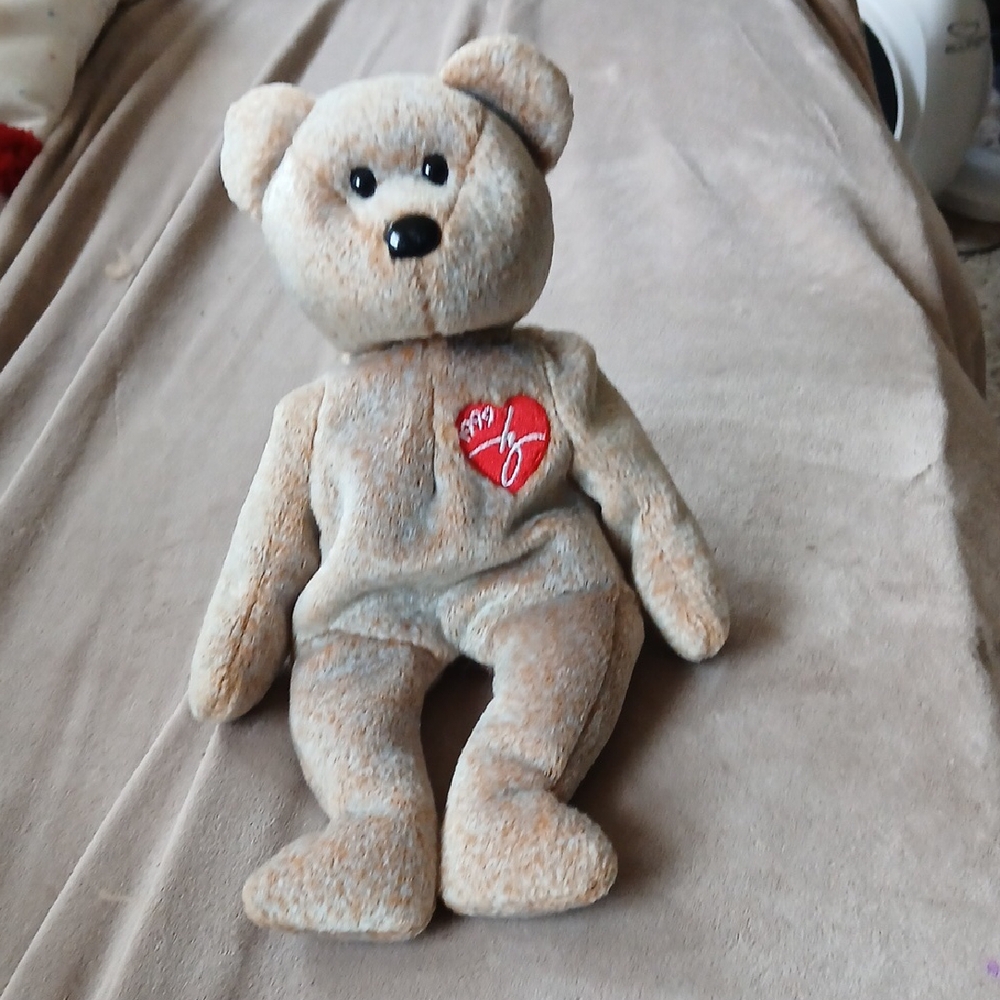 Brown Teddy Bear with Heart Embroidery